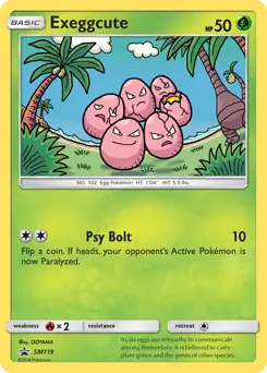 Exeggcute SM119 - Sun & Moon Black Star Promo