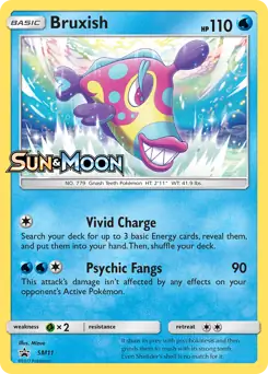 Bruxish Staff Prerelease SM11 - Sun & Moon Black Star Promo