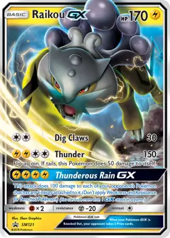 Raikou GX SM121 - Sun & Moon Black Star Promo