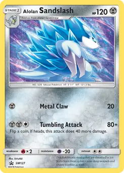 Alolan Sandslash SM127 - Sun & Moon Black Star Promo
