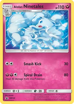 Alolan Ninetales SM128 - Sun & Moon Black Star Promo