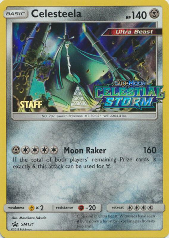Celesteela Prerelease Staff SM131 - Sun & Moon Black Star Promo