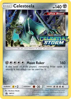 Celesteela Prerelease SM131 - Sun & Moon Black Star Promo
