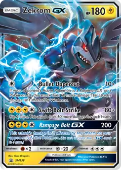 Zekrom GX SM138 - Sun & Moon Black Star Promo