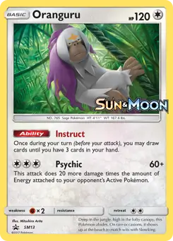Oranguru Prerelease SM13 - Sun & Moon Black Star Promo