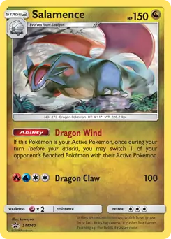 Salamence SM140 - Sun & Moon Black Star Promo