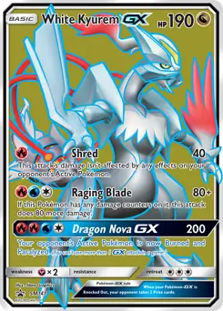 White Kyurem GX SM141 - Sun & Moon Black Star Promo
