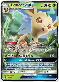 Leafeon GX SM146 - Sun & Moon Black Star Promo
