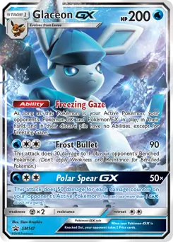 Glaceon GX SM147 - Sun & Moon Black Star Promo