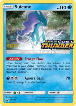 Suicune Prerelease Staff SM149 - Sun & Moon Black Star Promo