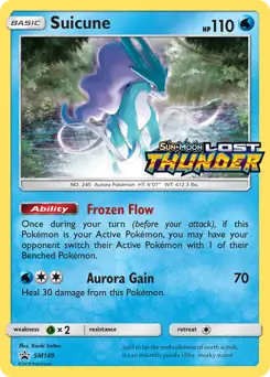Suicune Prerelease SM149 - Sun & Moon Black Star Promo