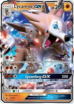 Lycanroc GX SM14 - Sun & Moon Black Star Promo