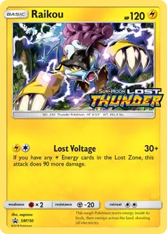 Raikou Prerelease SM150 - Sun & Moon Black Star Promo
