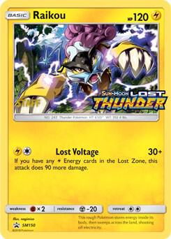 Raikou Prerelease Staff SM150 - Sun & Moon Black Star Promo