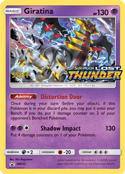 Giratina Prerelease Staff SM151 - Sun & Moon Black Star Promo