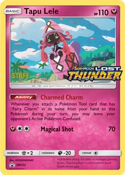 Tapu Lele Prerelease Staff SM152 - Sun & Moon Black Star Promo