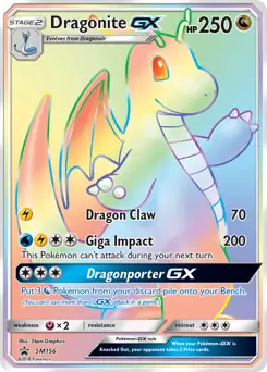 Dragonite GX SM156 - Sun & Moon Black Star Promo