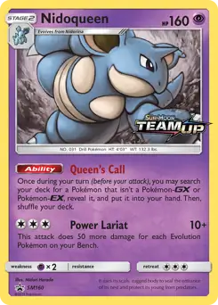 Nidoqueen SM160 - Sun & Moon Black Star Promo