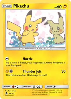 Pikachu SM162 - Sun & Moon Black Star Promo