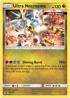 Ultra Necrozma SM165 - Sun & Moon Black Star Promo
