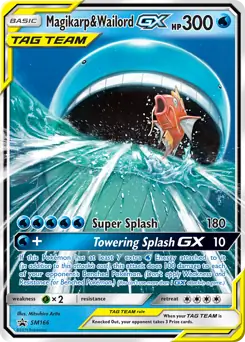 Magikarp & Wailord GX SM166 - Sun & Moon Black Star Promo