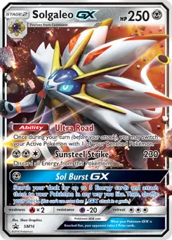 Solgaleo GX SM16 - Sun & Moon Black Star Promo