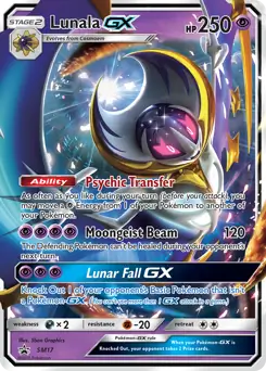 Lunala GX SM17 - Sun & Moon Black Star Promo