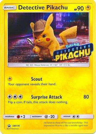Detective Pikachu Stamped SM170 - Sun & Moon Black Star Promo