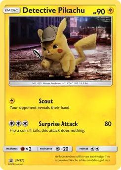 Detective Pikachu SM170 - Sun & Moon Black Star Promo