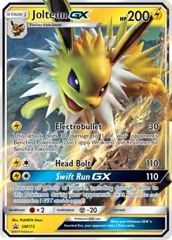 Jolteon GX SM173 - Sun & Moon Black Star Promo
