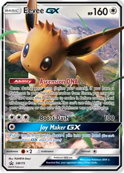 Eevee GX SM175 - Sun & Moon Black Star Promo