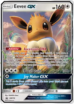 Eevee GX SM176 - Sun & Moon Black Star Promo