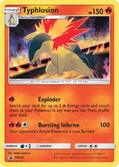 Typhlosion SM185 - Sun & Moon Black Star Promo