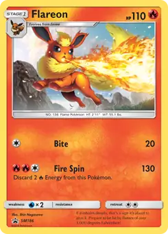 Flareon SM186 - Sun & Moon Black Star Promo