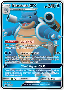 Blastoise GX SM189 - Sun & Moon Black Star Promo