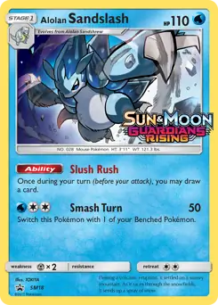 Alolan Sandslash Prerelease SM18 - Sun & Moon Black Star Promo