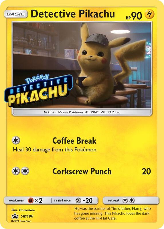 Detective Pikachu Stamped SM190 - Sun & Moon Black Star Promo