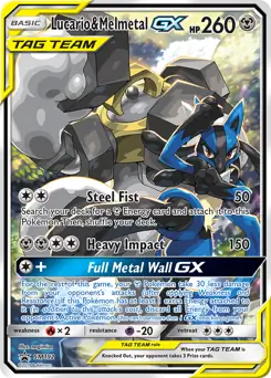 Lucario & Melmetal GX SM192 - Sun & Moon Black Star Promo