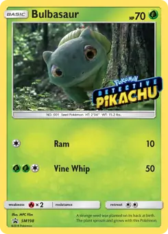 Bulbasaur SM198 - Sun & Moon Black Star Promo