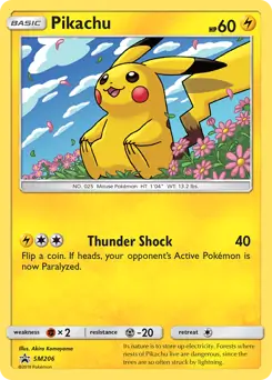 Pikachu SM206 - Sun & Moon Black Star Promo