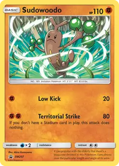 Sudowoodo SM207 - Sun & Moon Black Star Promo