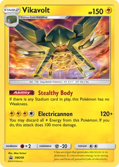 Vikavolt SM208 - Sun & Moon Black Star Promo