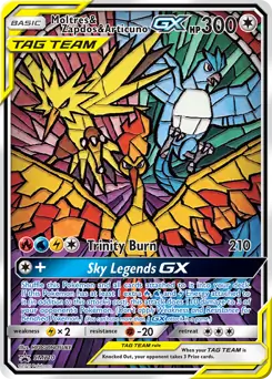 Moltres & Zapdos & Articuno GX SM210 - Sun & Moon Black Star Promo