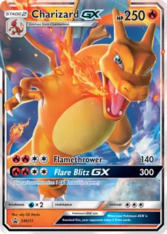 Charizard GX SM211 - Sun & Moon Black Star Promo