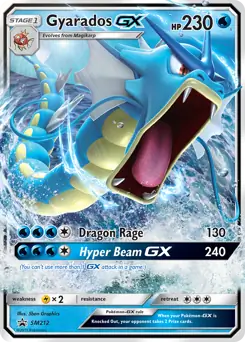 Gyarados GX SM212 - Sun & Moon Black Star Promo