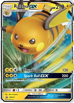 Raichu GX SM213 - Sun & Moon Black Star Promo
