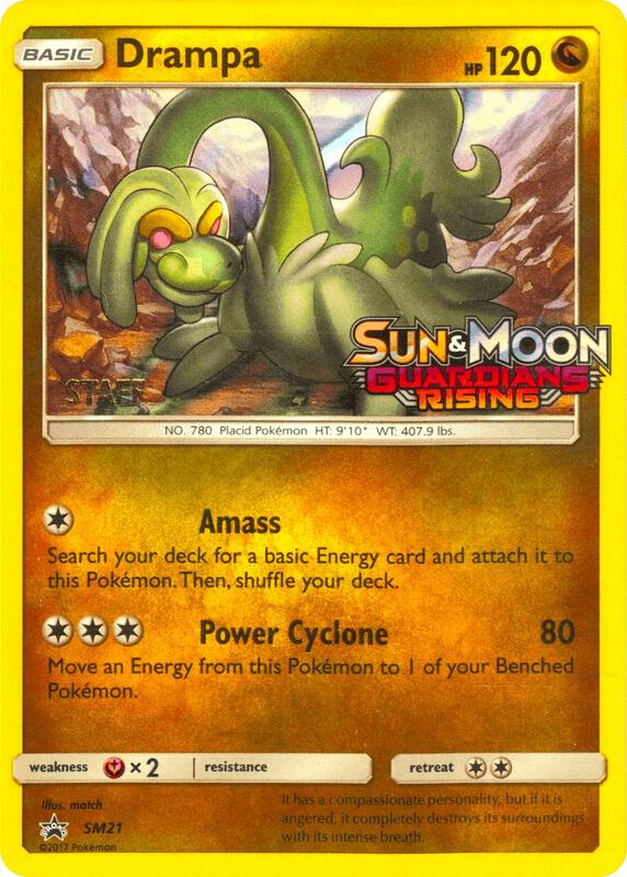 Drampa Prerelease Staff SM21 - Sun & Moon Black Star Promo