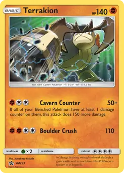 Terrakion SM223 - Sun & Moon Black Star Promo
