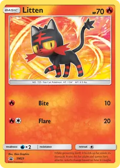 Litten SM23 - Sun & Moon Black Star Promo