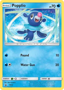 Popplio SM24 - Sun & Moon Black Star Promo
